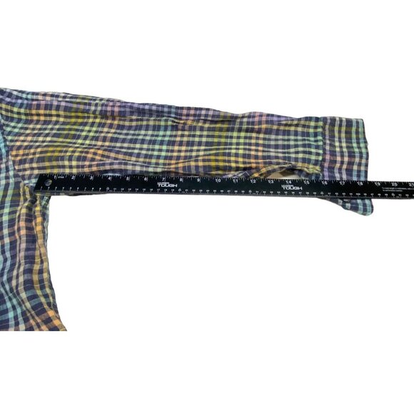 TOMMY BAHAMA Men Linen Shirt Button Long Sleeve Sz L Multicolor Casual Work 19-4 - Picture 4 of 8